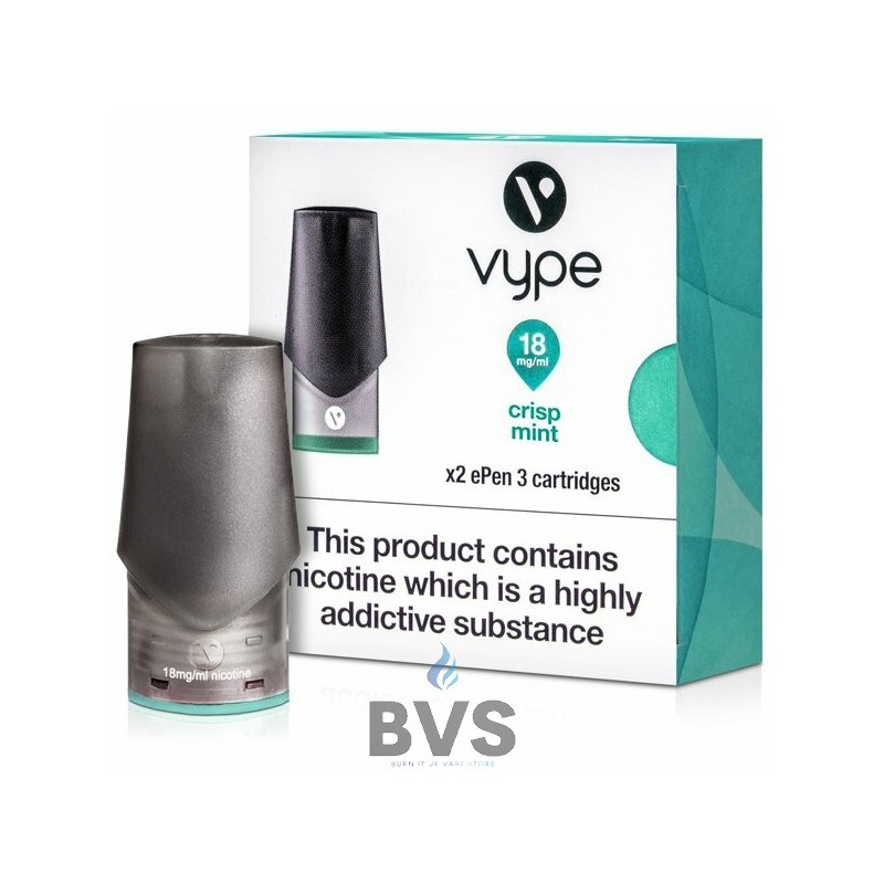 CRISP MINT EPEN 3 PREFILLED VAPE POD by VYPE CRISP MINT EPEN 3 PREFILLED VAPE POD by VYPE