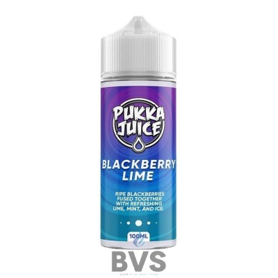 Blackberry Lime 100ml Shortfill by Pukka Juice