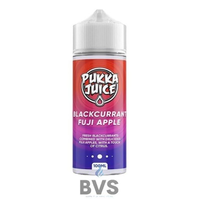 Blackcurrant Fuji Apple 100ml Shortfill by Pukka Juice