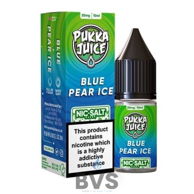 BLUE PEAR ICE NIC SALT by PUKKA JUICE