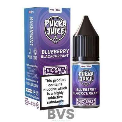 BLUEBERRY BLACKCURRANT NIC SALT by PUKKA JUICE