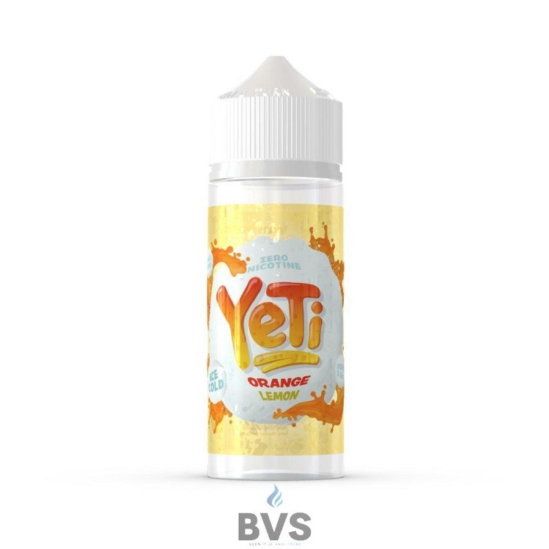 ORANGE LEMON BY YETI E LIQUID 100ML SHORT FILL ORANGE LEMON BY YETI E LIQUID 100ML SHORT FILL