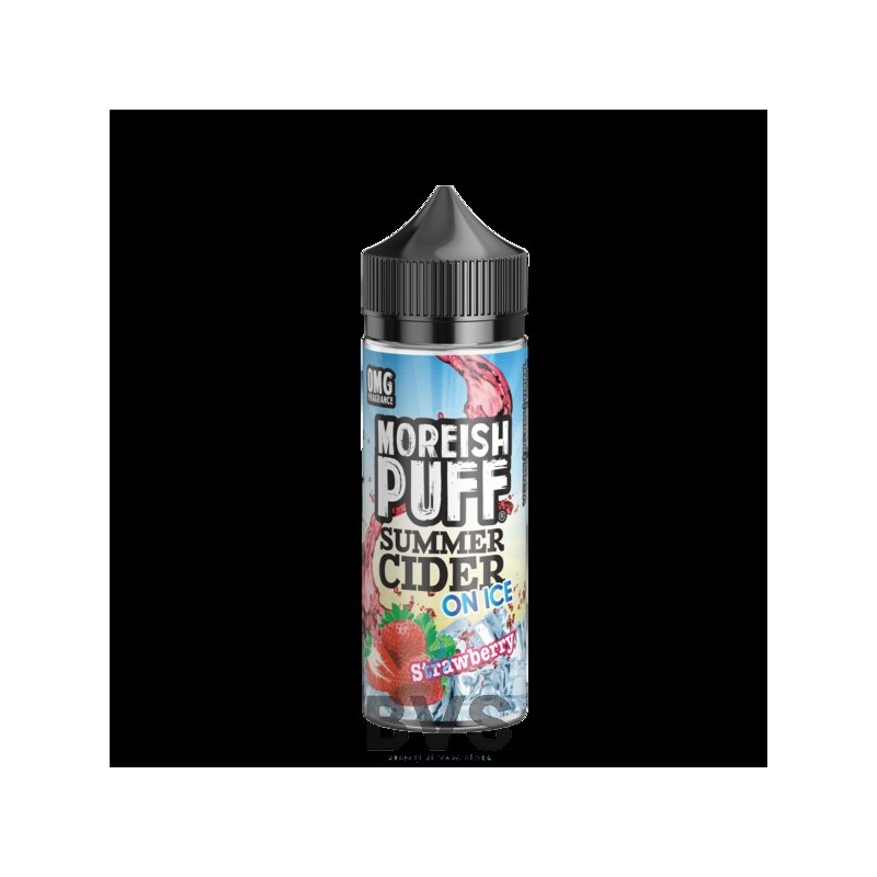 STRAWBERRY SUMMER CIDER ON ICE 100ML SHORT FILL BY MOREISH PUFF STRAWBERRY SUMMER CIDER ON ICE 100ML SHORT FILL BY MOREISH PUFF