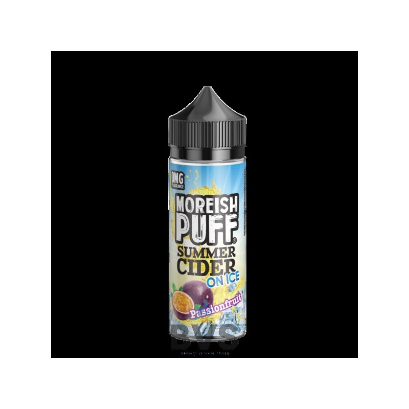 PASSIONFRUIT SUMMER CIDER ON ICE 100ML SHORT FILL BY MOREISH PUFF PASSIONFRUIT SUMMER CIDER ON ICE 100ML SHORT FILL BY MOREISH PUFF