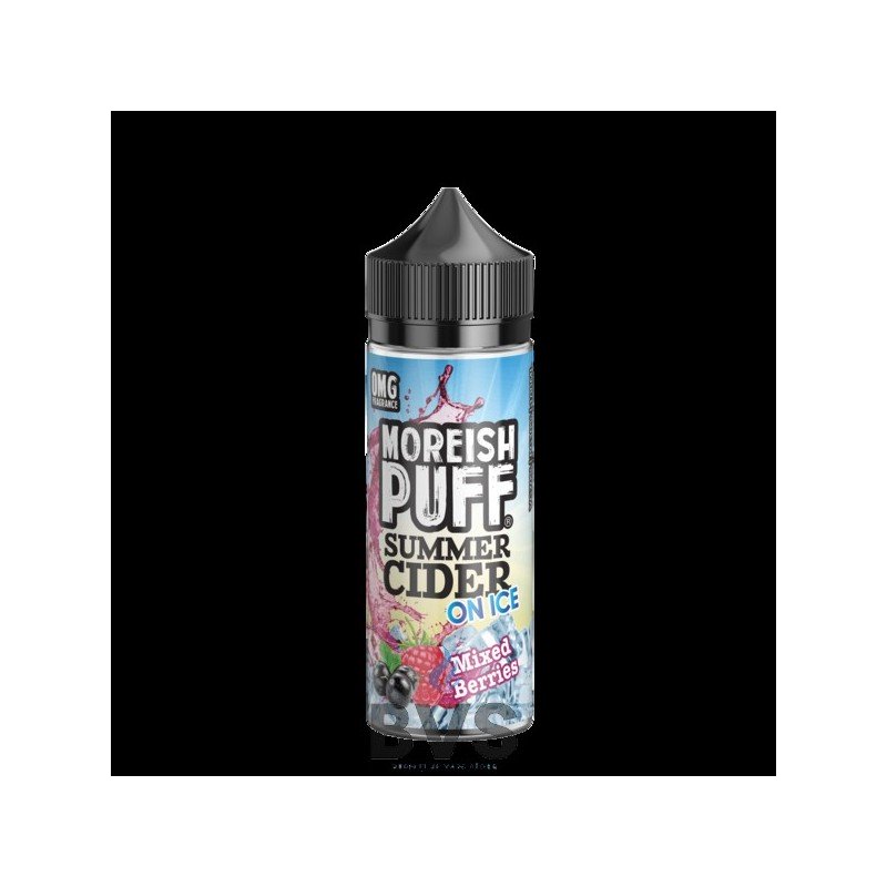 MIXED BERRIES SUMMER CIDER ON ICE 100ML SHORT FILL BY MOREISH PUFF MIXED BERRIES SUMMER CIDER ON ICE 100ML SHORT FILL BY MOREISH PUFF