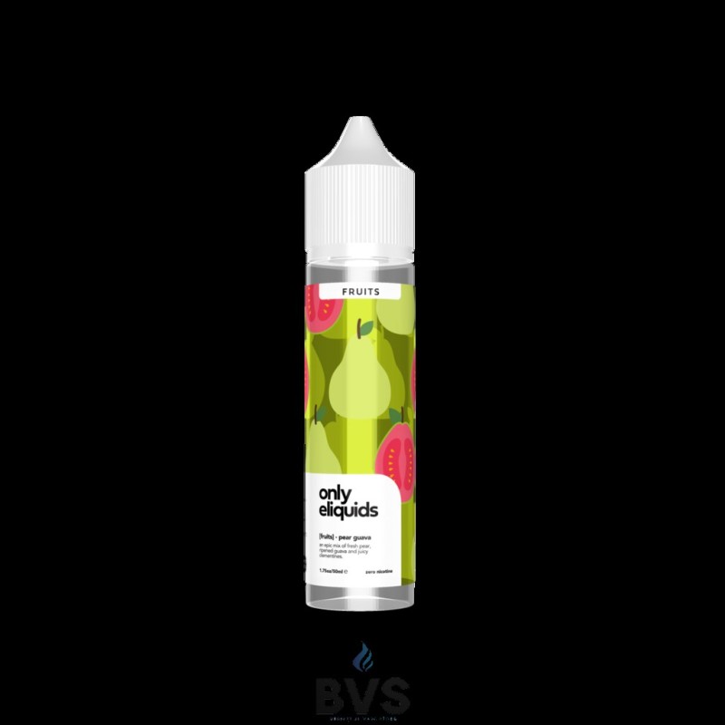 PEAR GUAVA SHORTFILL E-LIQUID BY ONLY ELIQUIDS FRUITS 50ML PEAR GUAVA SHORTFILL E-LIQUID BY ONLY ELIQUIDS FRUITS 50ML