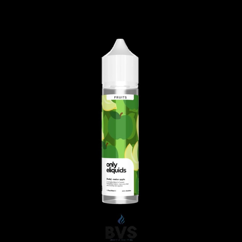 MELON APPLE SHORTFILL E-LIQUID BY ONLY ELIQUIDS FRUITS 50ML MELON APPLE SHORTFILL E-LIQUID BY ONLY ELIQUIDS FRUITS 50ML
