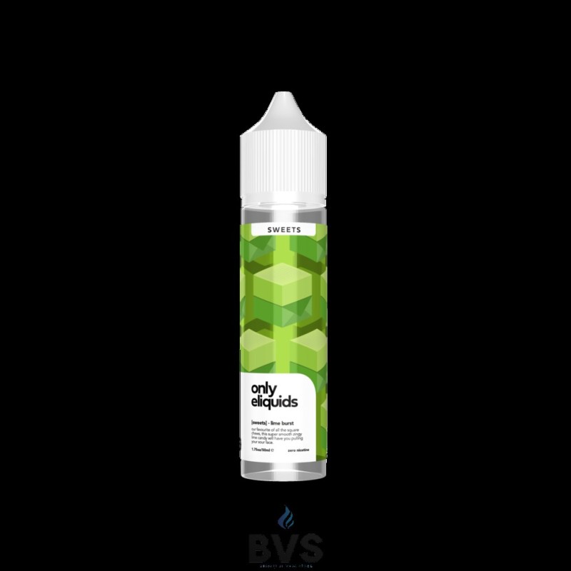 LIME BURST SHORTFILL E-LIQUID BY ONLY ELIQUIDS SWEETS 50ML LIME BURST SHORTFILL E-LIQUID BY ONLY ELIQUIDS SWEETS 50ML