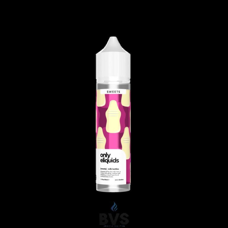 MILK BOTTLES SHORTFILL E-LIQUID BY ONLY ELIQUIDS SWEETS 50ML MILK BOTTLES SHORTFILL E-LIQUID BY ONLY ELIQUIDS SWEETS 50ML