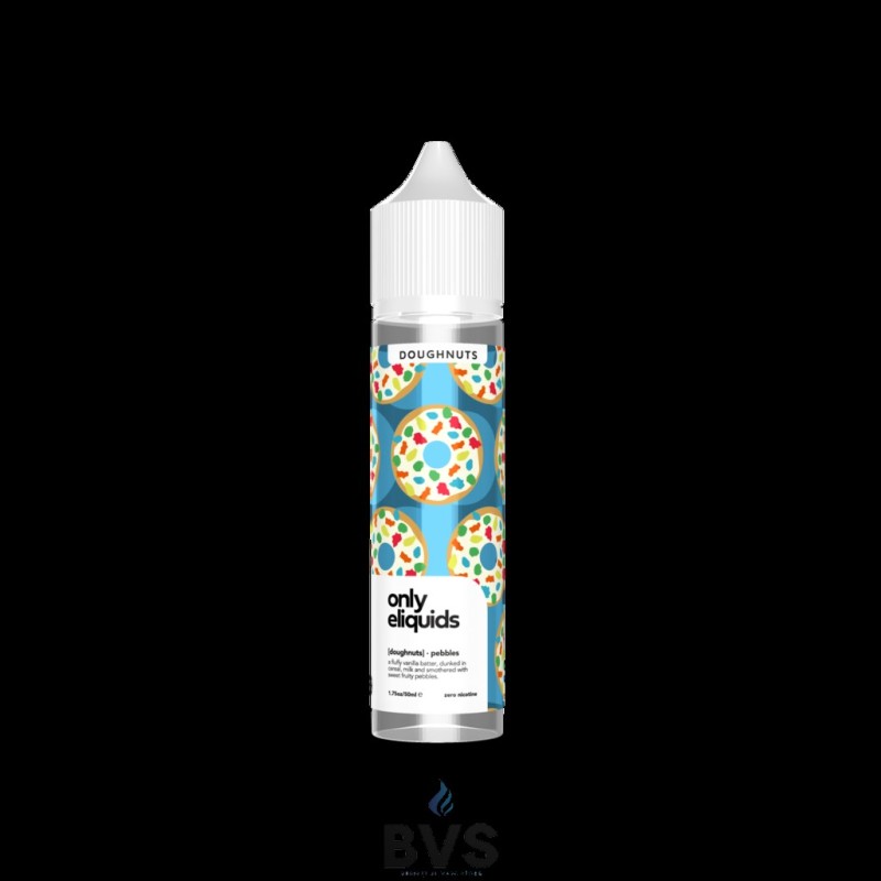 PEBBLES SHORTFILL BY ONLY ELIQUIDS DOUGHNUTS 50ML PEBBLES SHORTFILL BY ONLY ELIQUIDS DOUGHNUTS 50ML