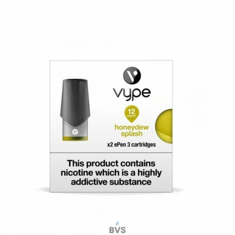 HONEYDEW SPLASH EPEN 3 PREFILLED POD BY VYPE HONEYDEW SPLASH EPEN 3 PREFILLED POD BY VYPE
