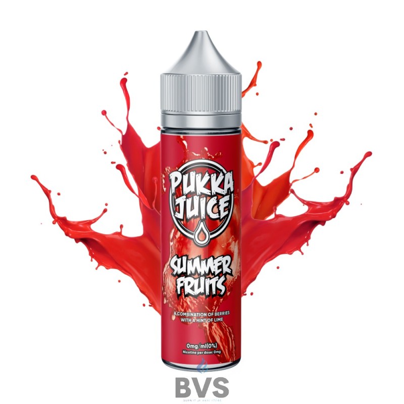 SUMMER FRUITS SHORTFILL E-LIQUID BY PUKKA JUICE 50ML SUMMER FRUITS SHORTFILL E-LIQUID BY PUKKA JUICE 50ML