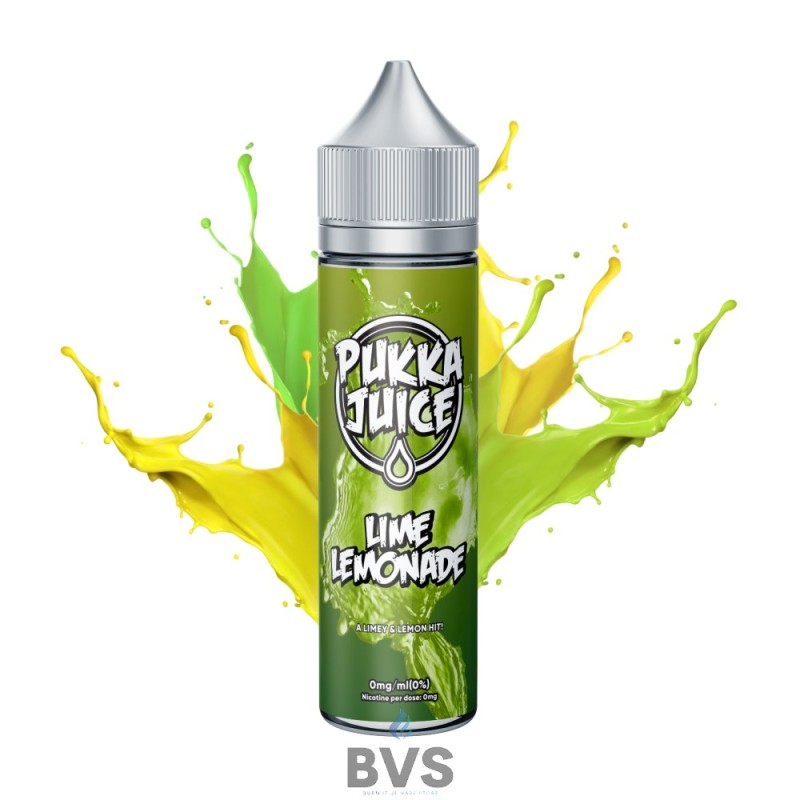 LIME LEMONADE SHORTFILL E-LIQUID BY PUKKA JUICE 50ML LIME LEMONADE SHORTFILL E-LIQUID BY PUKKA JUICE 50ML