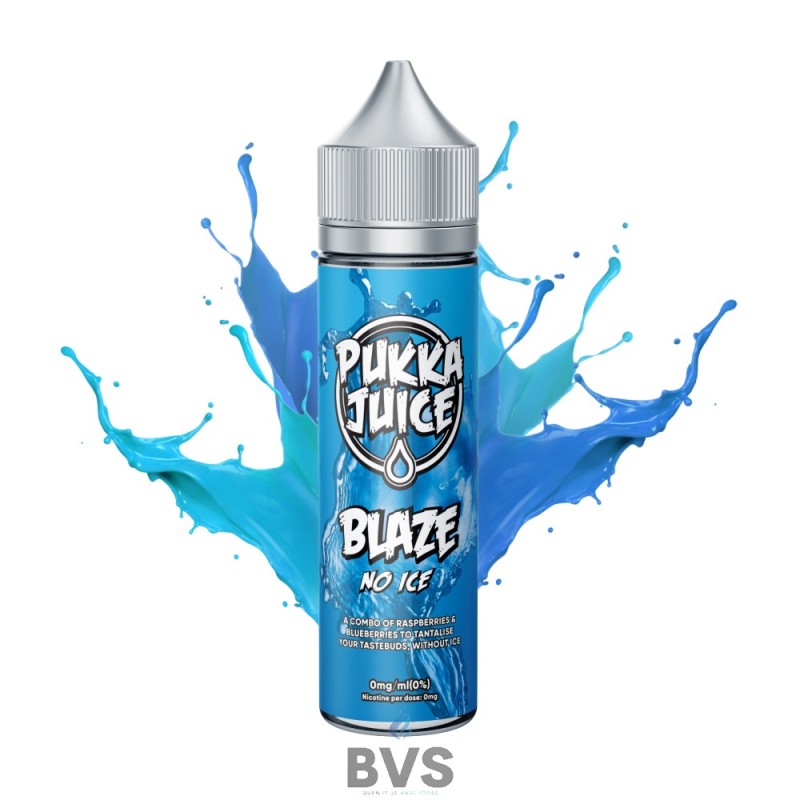 BLAZE NO ICE SHORTFILL E-LIQUID BY PUKKA JUICE 50ML BLAZE NO ICE SHORTFILL E-LIQUID BY PUKKA JUICE 50ML
