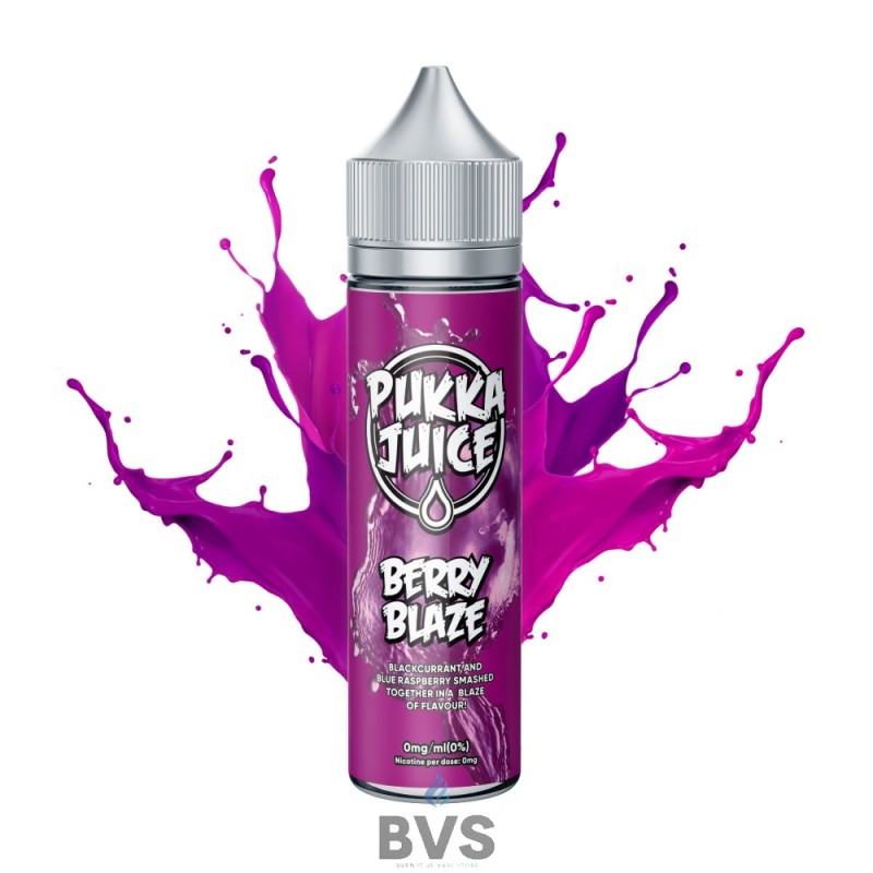 BERRY BLAZE SHORTFILL E-LIQUID BY PUKKA JUICE 50ML BERRY BLAZE SHORTFILL E-LIQUID BY PUKKA JUICE 50ML