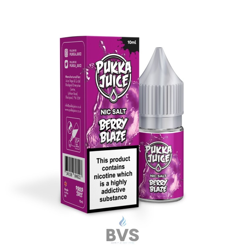 BERRY BLAZE NIC SALT E-LIQUID BY PUKKA JUICE BERRY BLAZE NIC SALT E-LIQUID BY PUKKA JUICE