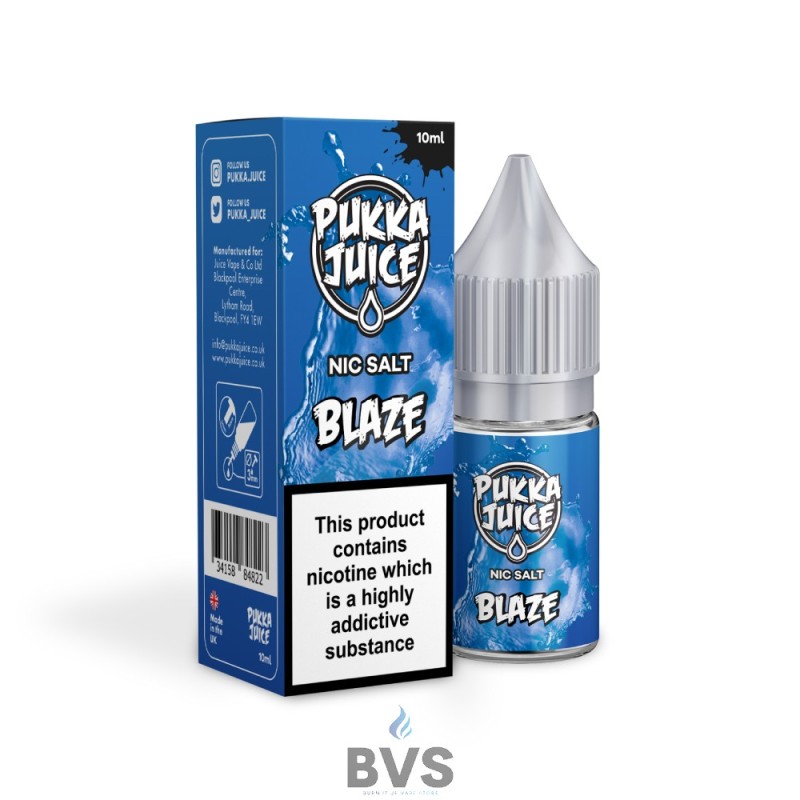 BLAZE NIC SALT E-LIQUID BY PUKKA JUICE BLAZE NIC SALT E-LIQUID BY PUKKA JUICE
