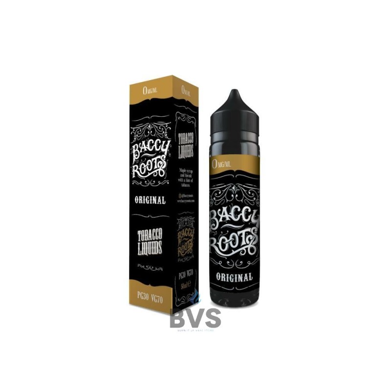 ORIGINAL SHORTFILL E-LIQUID BY BACCY ROOTS 50ML ORIGINAL SHORTFILL E-LIQUID BY BACCY ROOTS 50ML