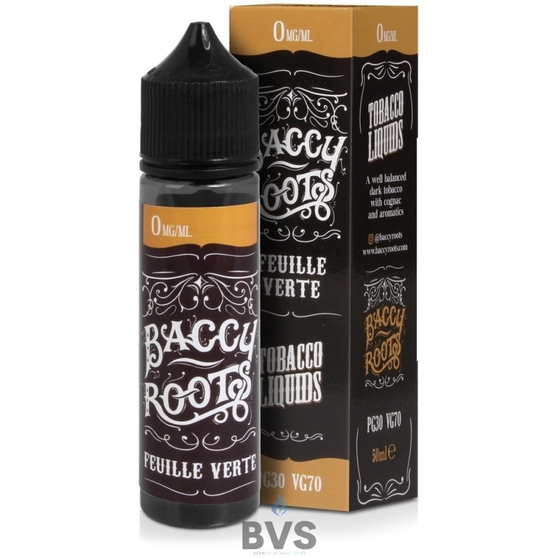 FEUILLE VERTE SHORTFILL E-LIQUID BY BACCY ROOTS 50ML FEUILLE VERTE SHORTFILL E-LIQUID BY BACCY ROOTS 50ML
