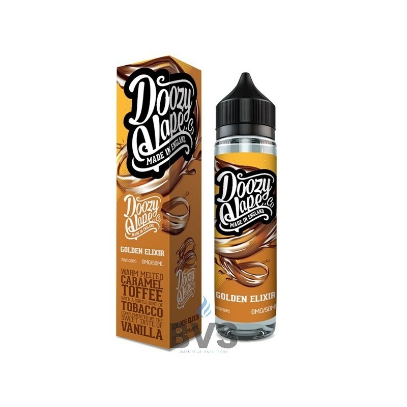 GOLDEN ELIXIR ELIQUID BY DOOZY VAPE CO 50ML GOLDEN ELIXIR ELIQUID BY DOOZY VAPE CO 50ML