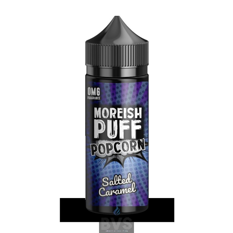 SALTED CARAMEL POPCORN BY MOREISH PUFF E LIQUID | 100ML SHORT FILL SALTED CARAMEL POPCORN BY MOREISH PUFF E LIQUID | 100ML SHORT FILL