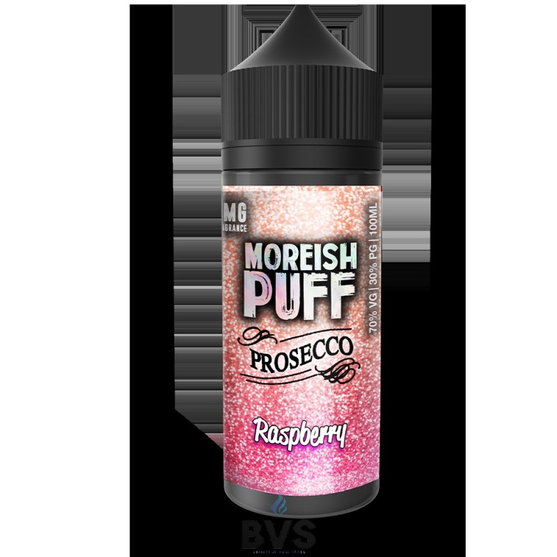 RASPBERRY PROSECCO BY MOREISH PUFF E LIQUID | 100ML SHORT FILL RASPBERRY PROSECCO BY MOREISH PUFF E LIQUID | 100ML SHORT FILL