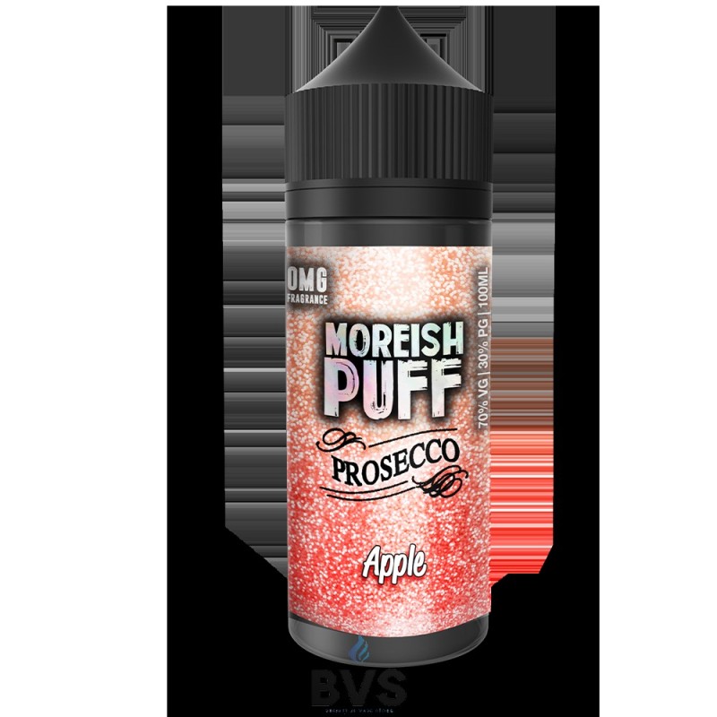 APPLE PROSECCO BY MOREISH PUFF E LIQUID 100ML SHORT FILL APPLE PROSECCO BY MOREISH PUFF E LIQUID 100ML SHORT FILL