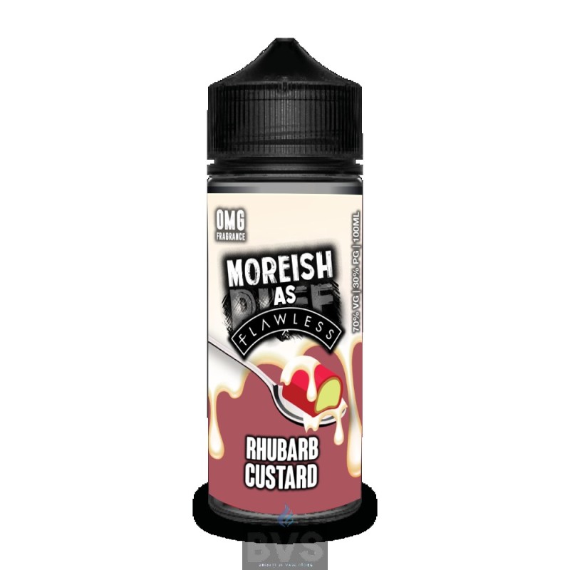 RHUBARB CUSTARD BY MOREISH AS FLAWLESS E LIQUID | 100ML SHORT FILL RHUBARB CUSTARD BY MOREISH AS FLAWLESS E LIQUID | 100ML SHORT FILL