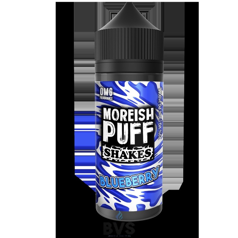 BLUEBERRY SHAKES BY MOREISH PUFF E LIQUID 100ML SHORT FILL BLUEBERRY SHAKES BY MOREISH PUFF E LIQUID 100ML SHORT FILL