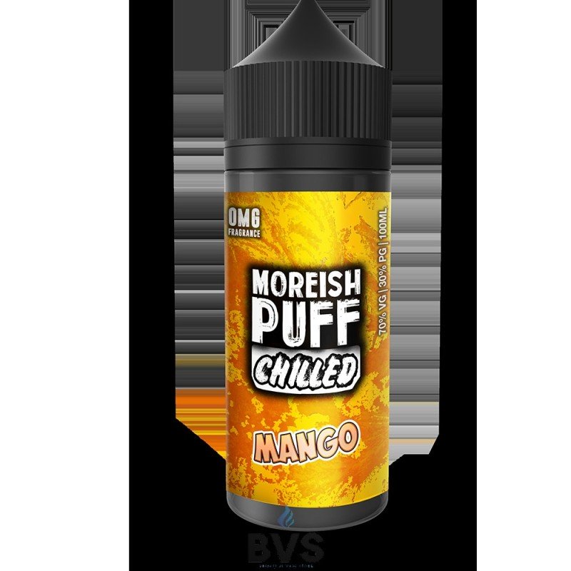 MANGO | CHILLED BY MOREISH PUFF E LIQUID | 100ML SHORT FILL MANGO | CHILLED BY MOREISH PUFF E LIQUID | 100ML SHORT FILL