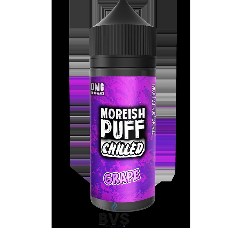 GRAPE | CHILLED BY MOREISH PUFF E LIQUID | 100ML SHORT FILL GRAPE | CHILLED BY MOREISH PUFF E LIQUID | 100ML SHORT FILL