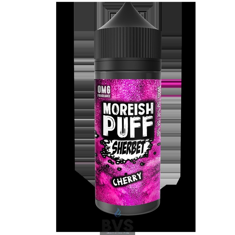CHERRY SHERBET BY MOREISH PUFF ELIQUID 100ML SHORTFILL CHERRY SHERBET BY MOREISH PUFF ELIQUID 100ML SHORTFILL