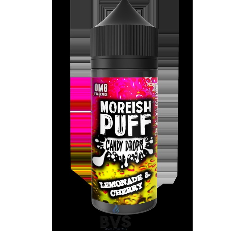 LEMONADE & CHERRY | CANDY DROPS BY MOREISH PUFF E LIQUID | 100ML SHORT FILL LEMONADE & CHERRY | CANDY DROPS BY MOREISH PUFF E LIQUID | 100ML SHORT FILL