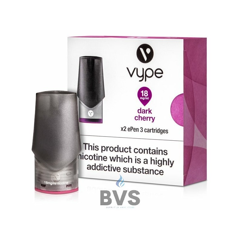 DARK CHERRY EPEN 3 PREFILLED VAPE POD by VYPE DARK CHERRY EPEN 3 PREFILLED VAPE POD by VYPE