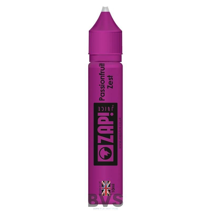 Passionfruit Zest by Zap E Liquid 10ml Bottle 70/30 Passionfruit Zest by Zap E Liquid 10ml Bottle 70/30
