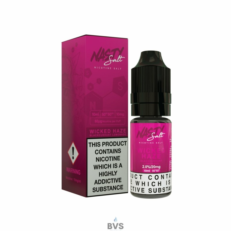 WICKED HAZE E-LIQUID BY NASTY SALTS WICKED HAZE E-LIQUID BY NASTY SALTS