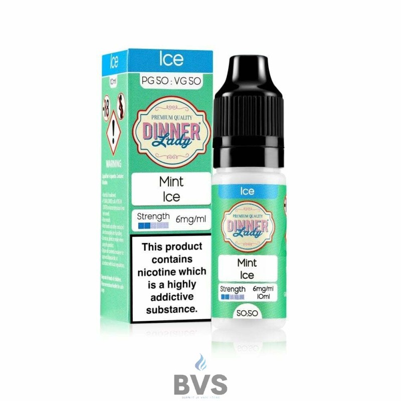 MINT ICE E-LIQUID BY DINNER LADY 50/50 MINT ICE E-LIQUID BY DINNER LADY 50/50