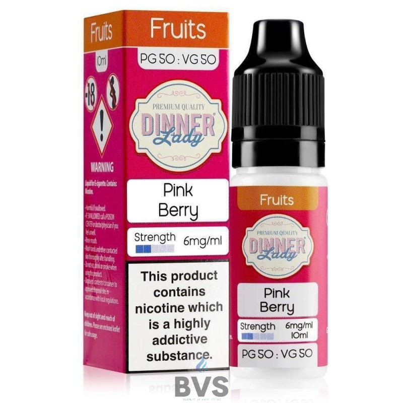 PINK BERRY E-LIQUID BY DINNER LADY 50/50 PINK BERRY E-LIQUID BY DINNER LADY 50/50