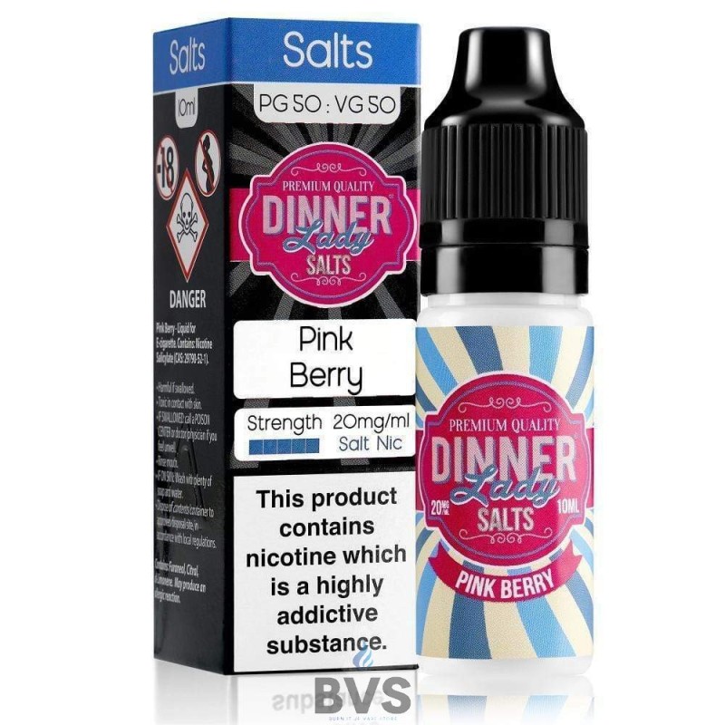 PINK BERRY NIC SALT E-LIQUID BY DINNER LADY PINK BERRY NIC SALT E-LIQUID BY DINNER LADY