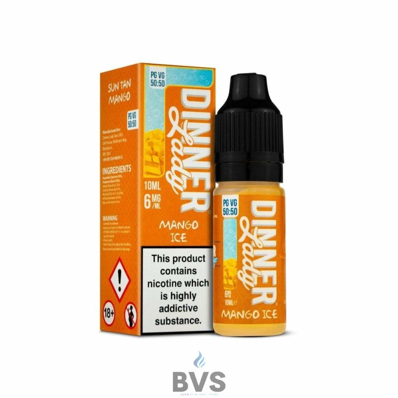 MANGO ICE ELIQUID BY SUMMER HOLIDAYS DINNER LADY 50/50 MANGO ICE ELIQUID BY SUMMER HOLIDAYS DINNER LADY 50/50