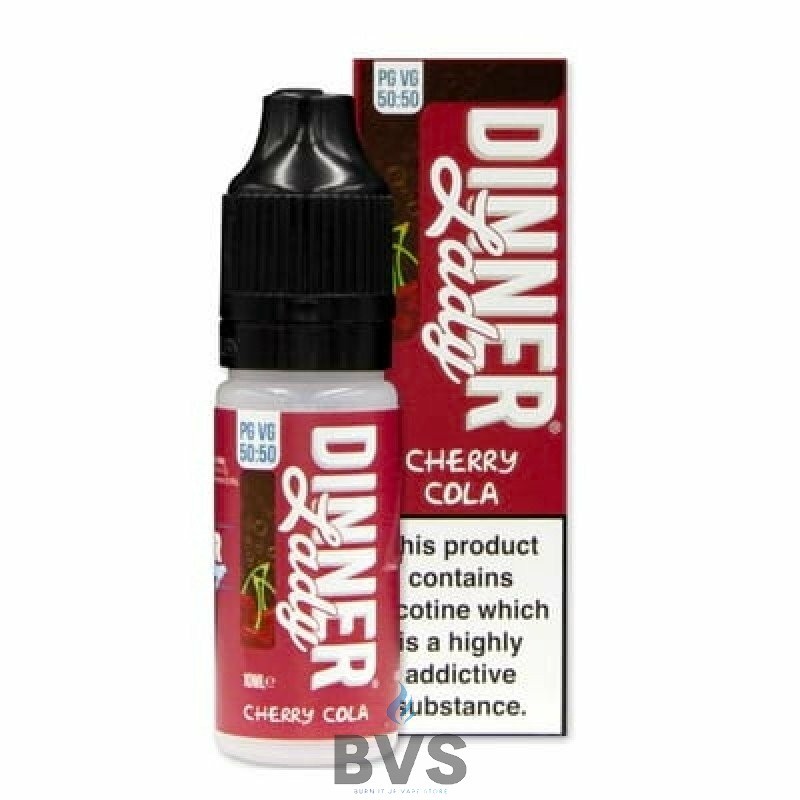 CHERRY COLA ELIQUID by SUMMER HOLIDAYS & Dinner Lady 50/50 CHERRY COLA ELIQUID by SUMMER HOLIDAYS & Dinner Lady 50/50