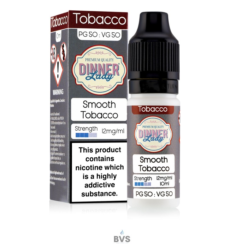SMOOTH TOBACCO E-LIQUID BY DINNER LADY 50/50 SMOOTH TOBACCO E-LIQUID BY DINNER LADY 50/50