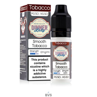 SMOOTH TOBACCO E-LIQUID BY DINNER LADY 50/50
