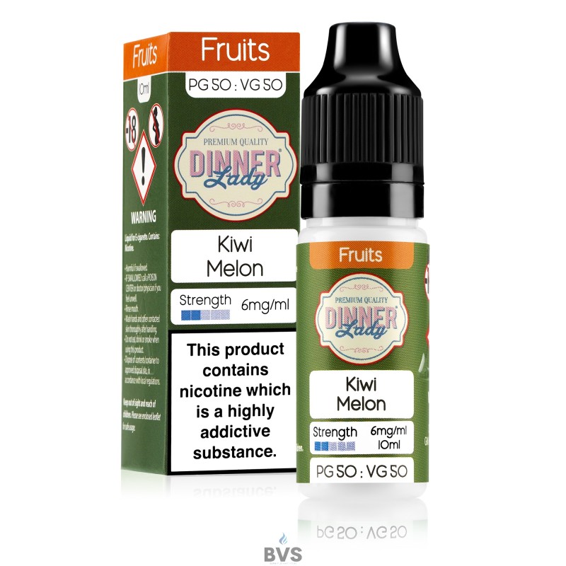 KIWI MELON E-LIQUID BY DINNER LADY 50/50 KIWI MELON E-LIQUID BY DINNER LADY 50/50