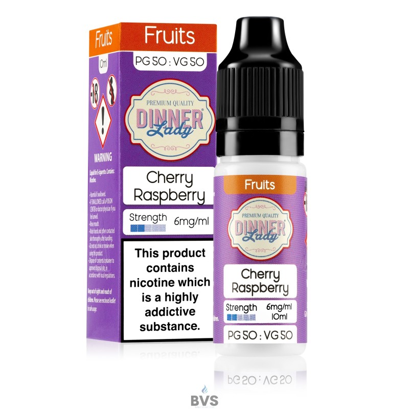 CHERRY RASPBERRY ELIQUID BY DINNER LADY 50/50 CHERRY RASPBERRY ELIQUID BY DINNER LADY 50/50