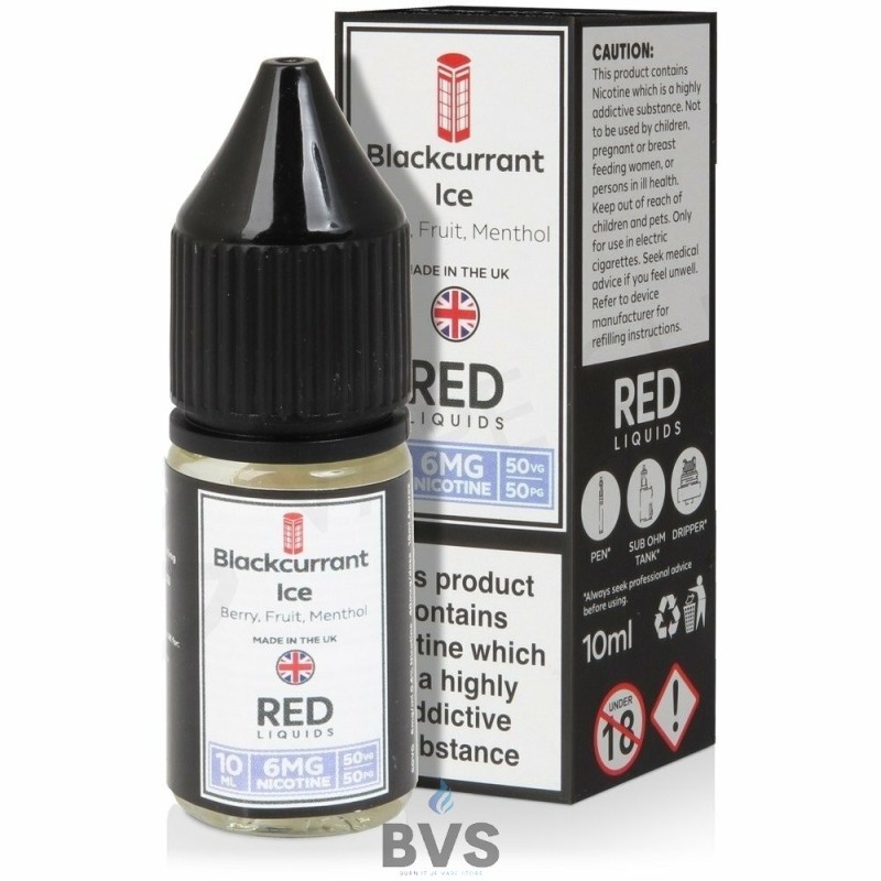 BLACKCURRANT ICE E-LIQUID BY RED LIQUID 50/50 BLACKCURRANT ICE E-LIQUID BY RED LIQUID 50/50