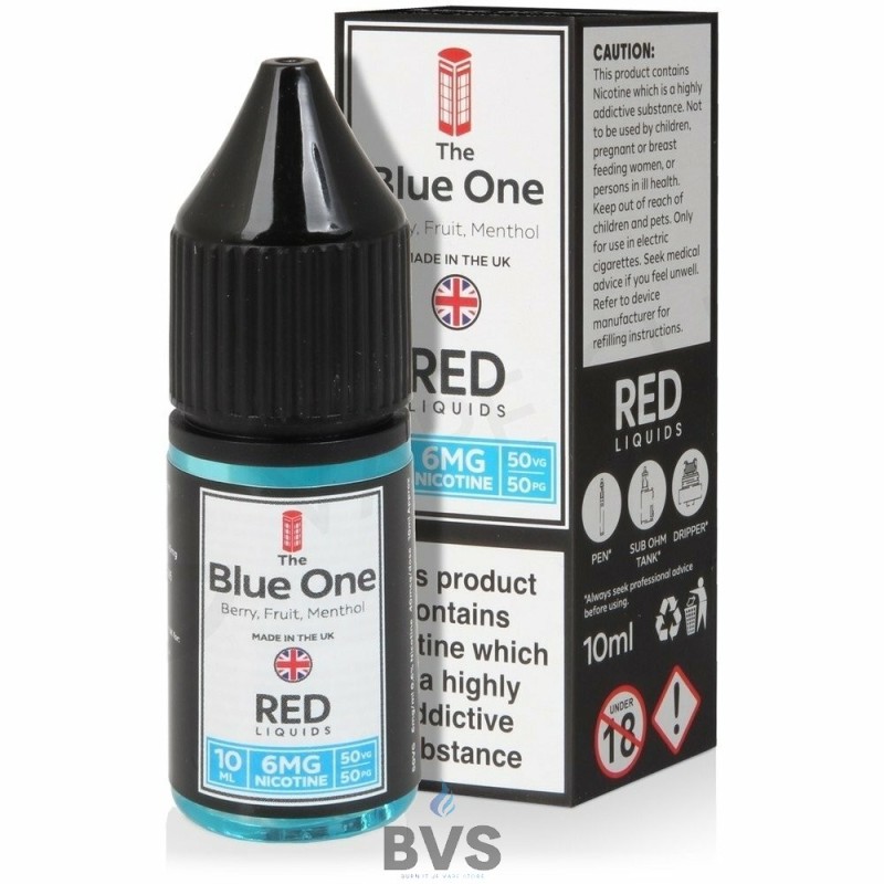THE BLUE ONE E-LIQUID BY RED LIQUID 50/50 THE BLUE ONE E-LIQUID BY RED LIQUID 50/50