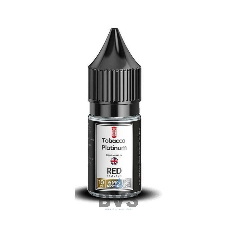 TOBACCO PLATINUM E-LIQUID BY RED LIQUID 50/50 TOBACCO PLATINUM E-LIQUID BY RED LIQUID 50/50