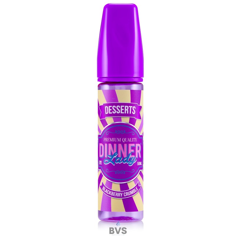 BLACKBERRY CRUMBLE ELIQUID BY DINNER LADY 50ML BLACKBERRY CRUMBLE ELIQUID BY DINNER LADY 50ML