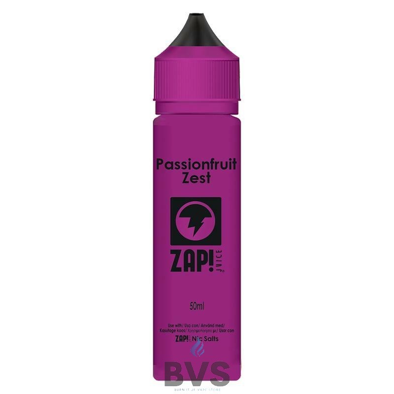 Passionfruit Zest by Zap eLiquid 50ml Short Fill Passionfruit Zest by Zap eLiquid 50ml Short Fill